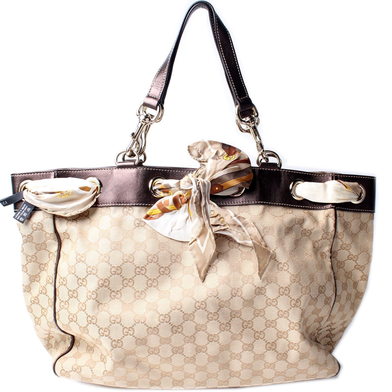 Gucci GG Positano Canvas Tote Bag