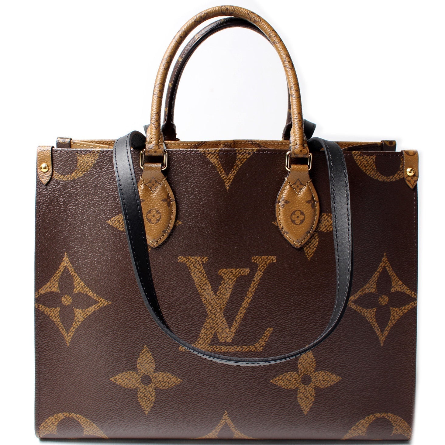 Louis Vuitton ONTHEGO MM Reverse Monogram Handbag Monogram Reverse