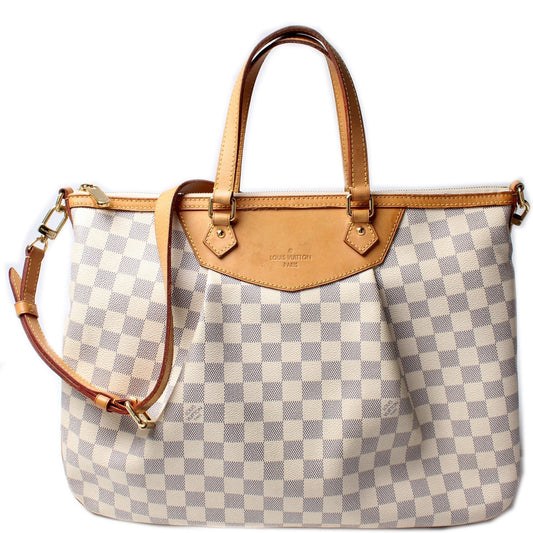 Louis Vuitton Siracusa Azur GM Damier Handbag Azur 7