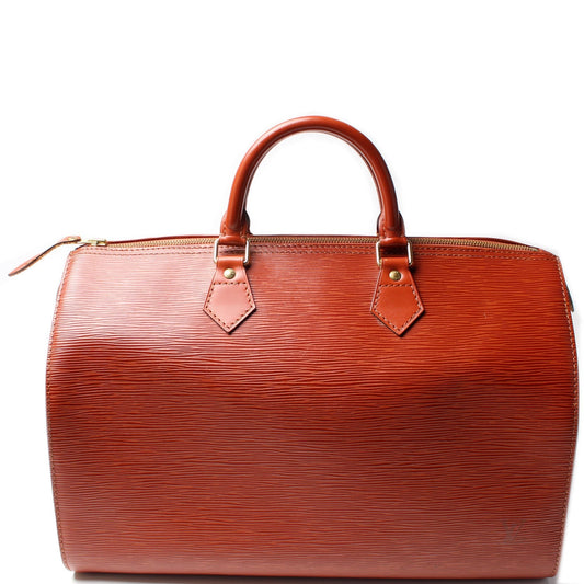 Louis Vuitton Speedy 35 Epi Handbag Epi 13