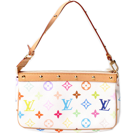 Louis Vuitton Pochette Accessories Multi Color Monogram Clutch Bag