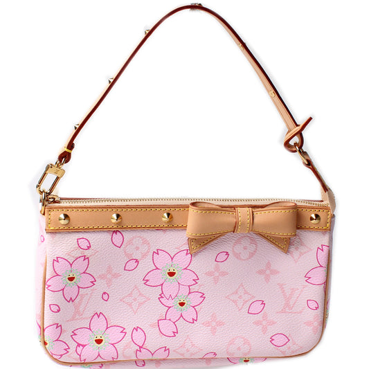 Louis Vuitton Pochette Accessories Cherry Blossom Clutch Bag