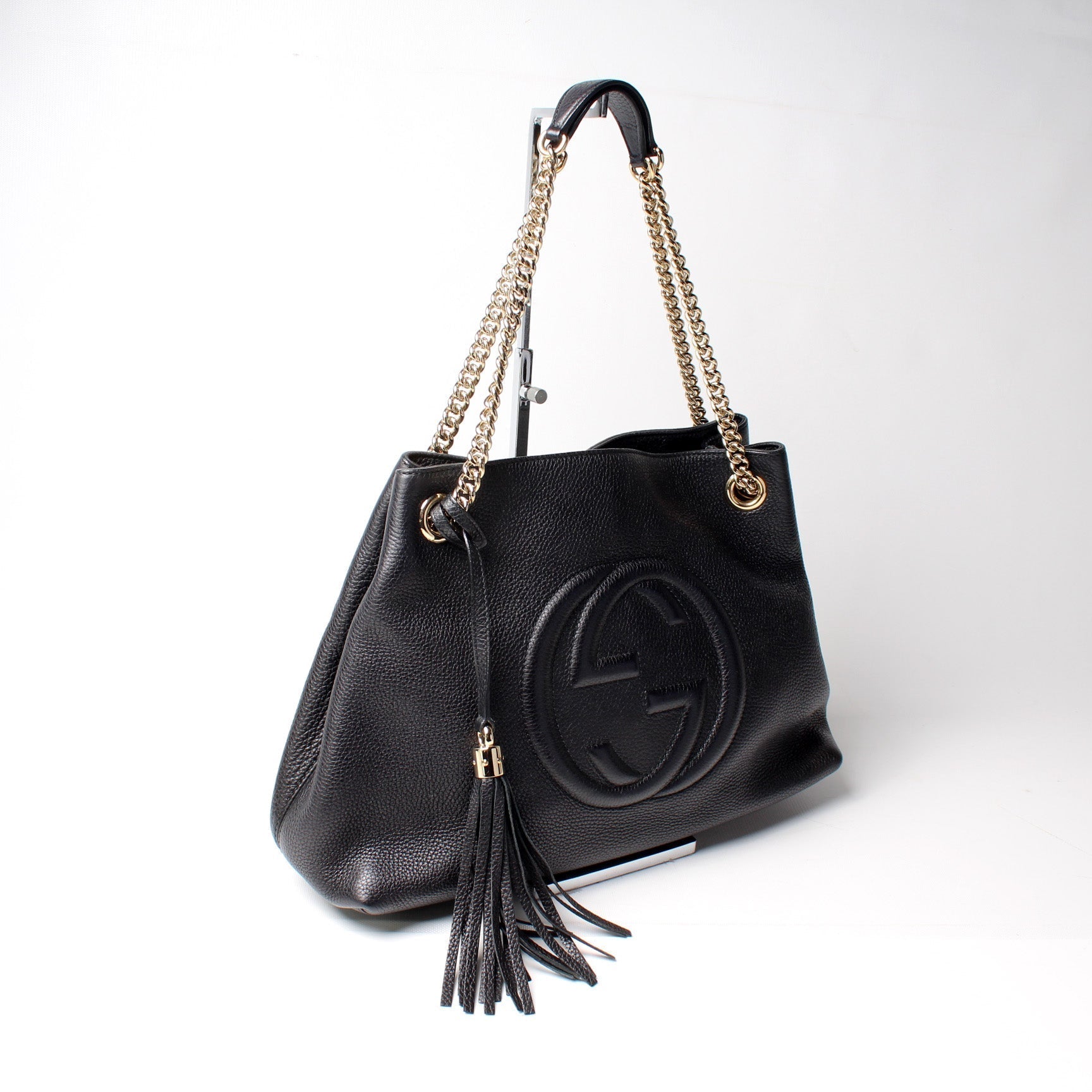 Gucci Soho Shoulder Bag Leather Medium Medium 21