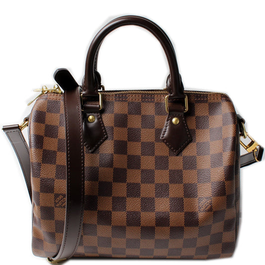 Louis Vuitton Speedy 25 Bandouliere Ebene Damier Handbag Ebene 5