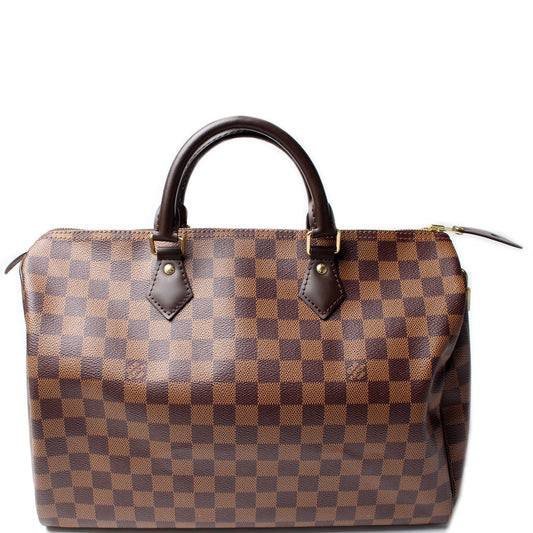 Louis Vuitton Speedy 30 Ebene Damier Handbag Ebene 32