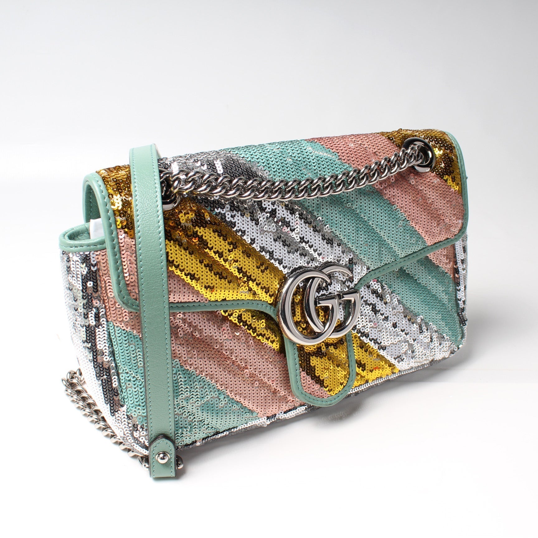 Gucci Marmont Sequin Small Flap Shoulder Bag