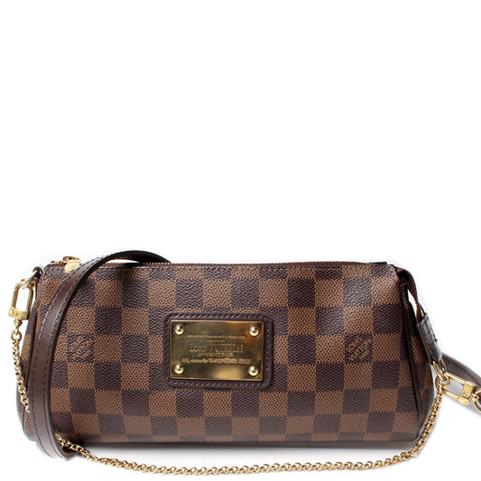 Louis Vuitton Eva Ebene Damier Clutch Bag Ebene 21