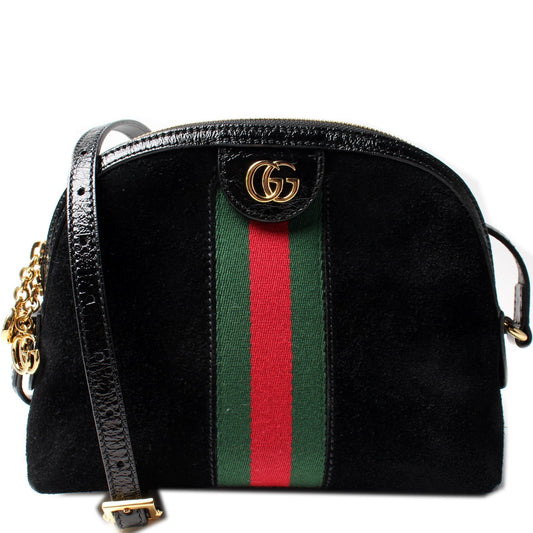 Gucci Ophidia GG Suede Small Crossbody Bag