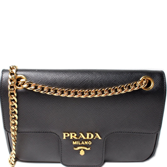 Prada Saffiano Bag Flap Travel Bag