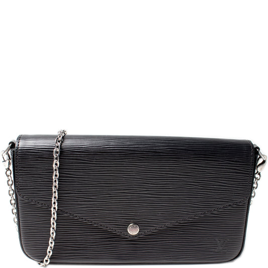 Louis Vuitton Pochette Felicie Epi Clutch Bag Epi 3