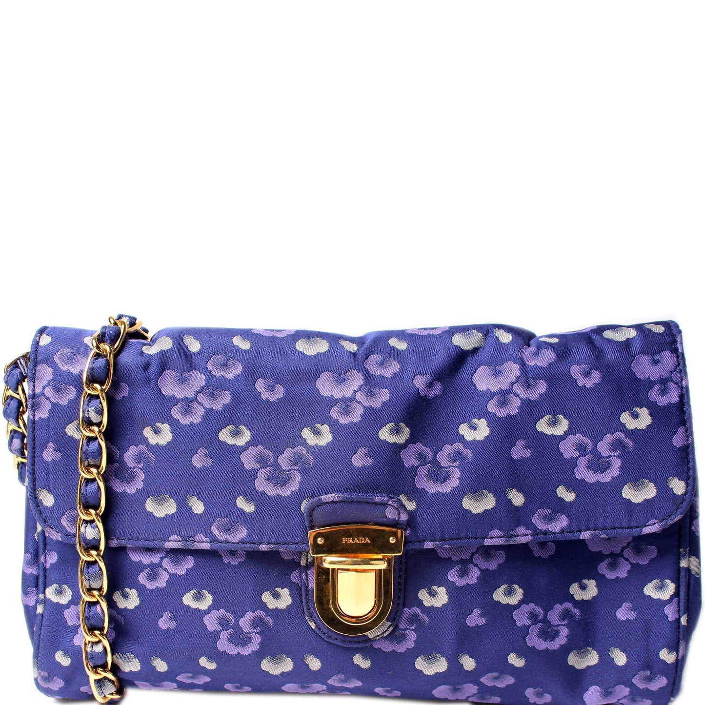 Prada Jacquard Crossbody Clutch Bag Nylon Crossbody Bag