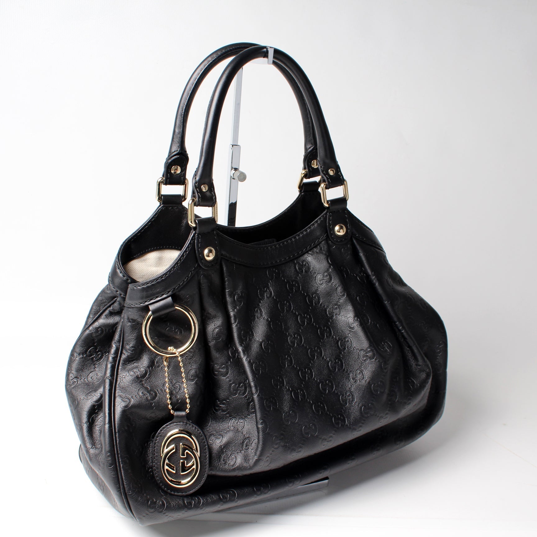 Gucci Sukey GG Leather Medium Handbag
