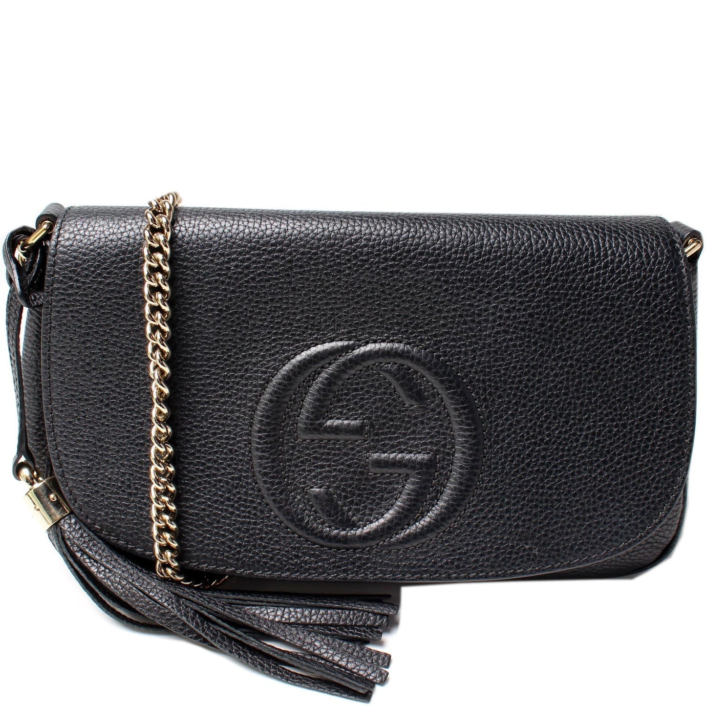 Gucci Soho Tassel Chain Flap Travel Bag