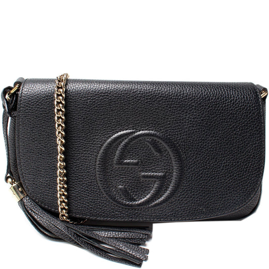 Gucci Soho Tassel Chain Flap Travel Bag