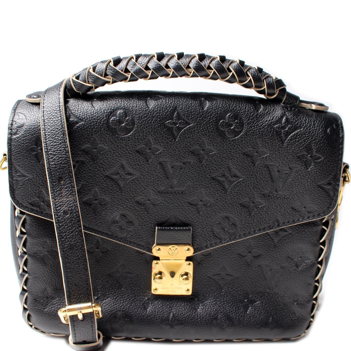 Louis Vuitton Pochette Metis Braided Empreinte Clutch Bag