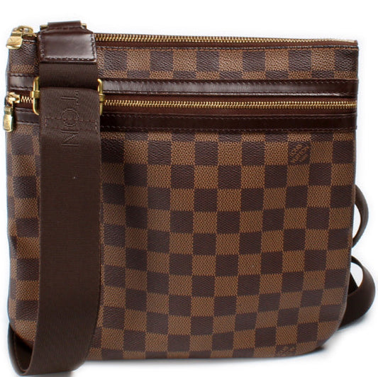 Louis Vuitton Pochette Bosphore Ebene Damier Clutch Bag Ebene 9