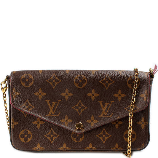 Louis Vuitton Pochette Felicie Monogram Clutch Bag Monogram 56