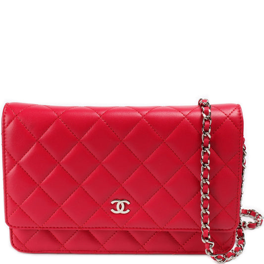 Chanel WOC Classic Quilted Lambskin 15M Clutch Bag