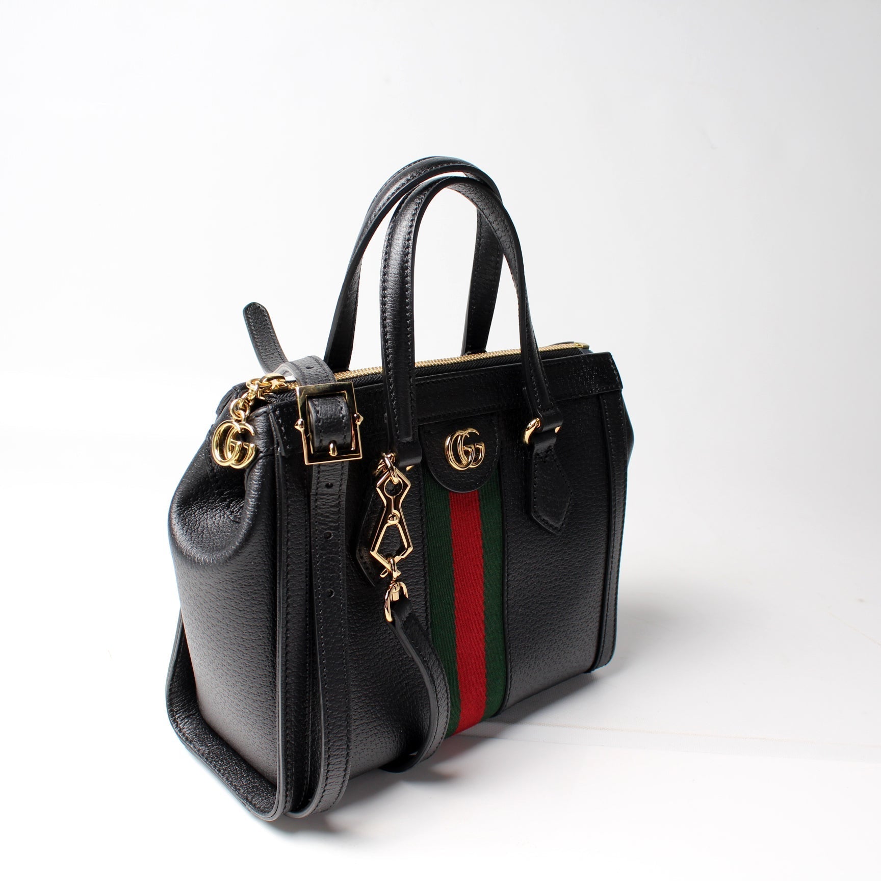 Gucci Ophidia Leather Small Tote Bag Tote Leather