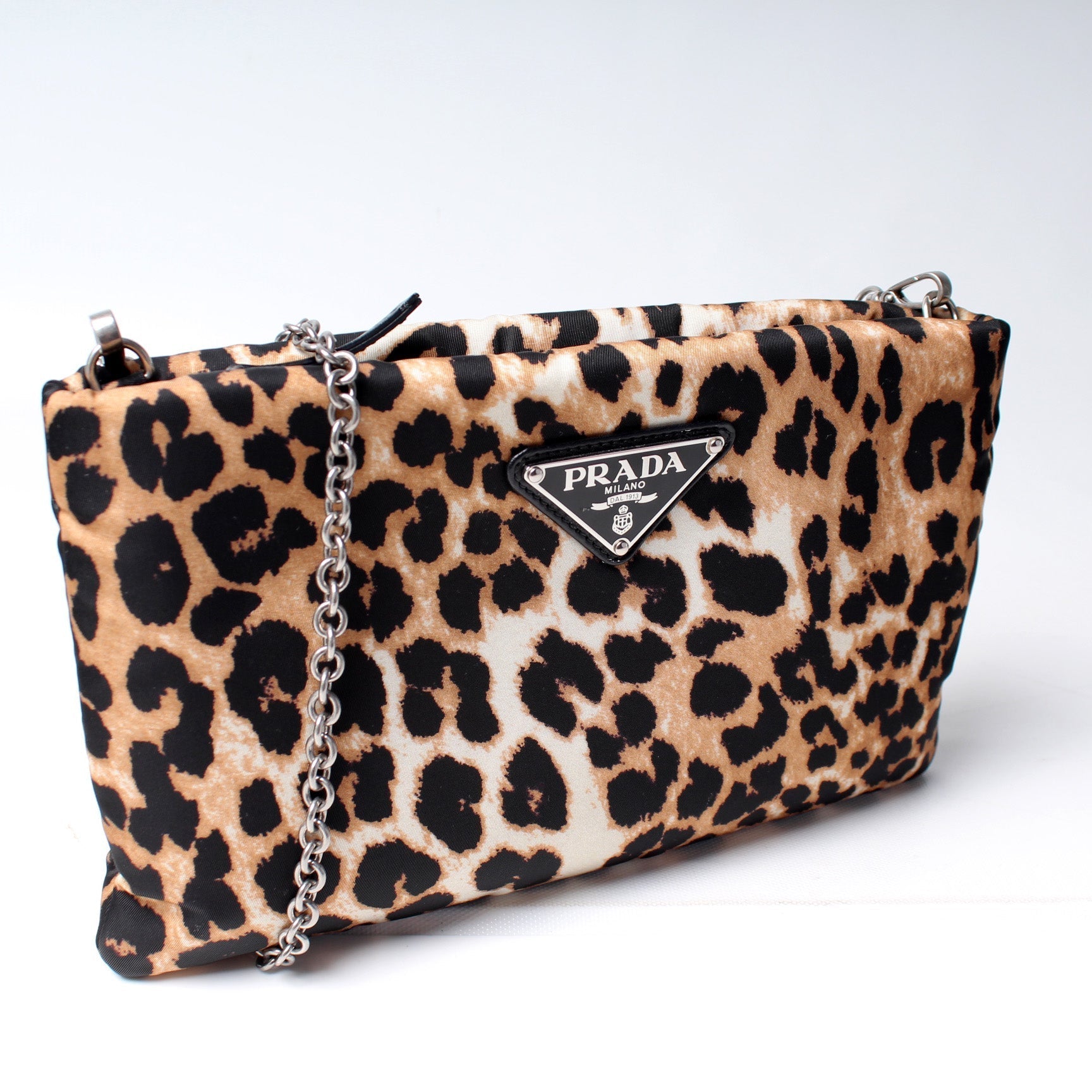 Prada Padded Pochette Clutch Bag Nylon