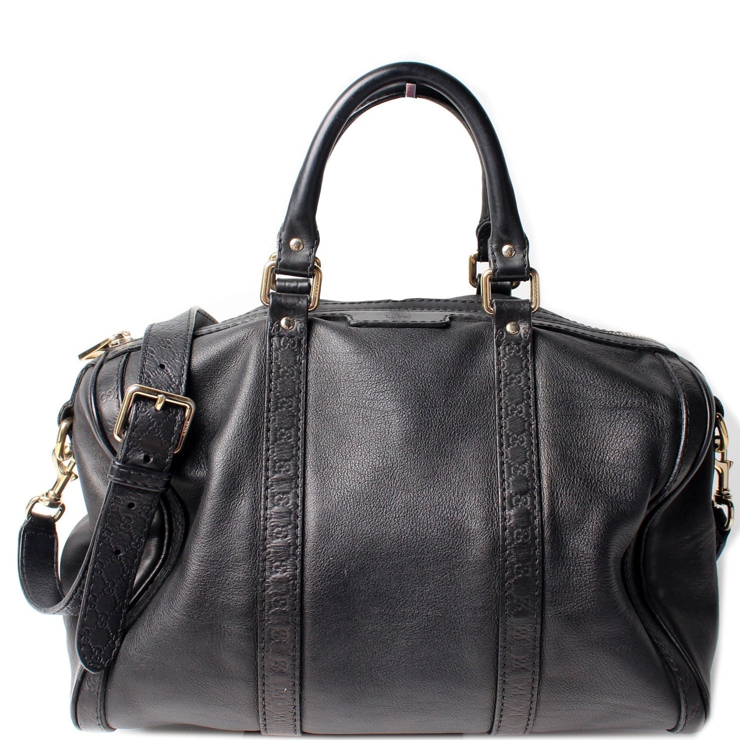 Gucci Boston Leather Travel Bag