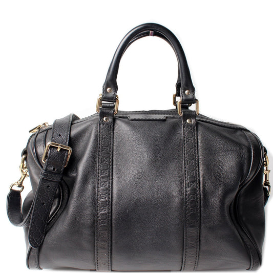 Gucci Boston Leather Travel Bag