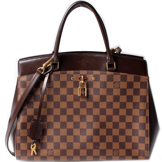 Louis Vuitton Rivoli Ebene MM Damier Handbag Damier Ebene