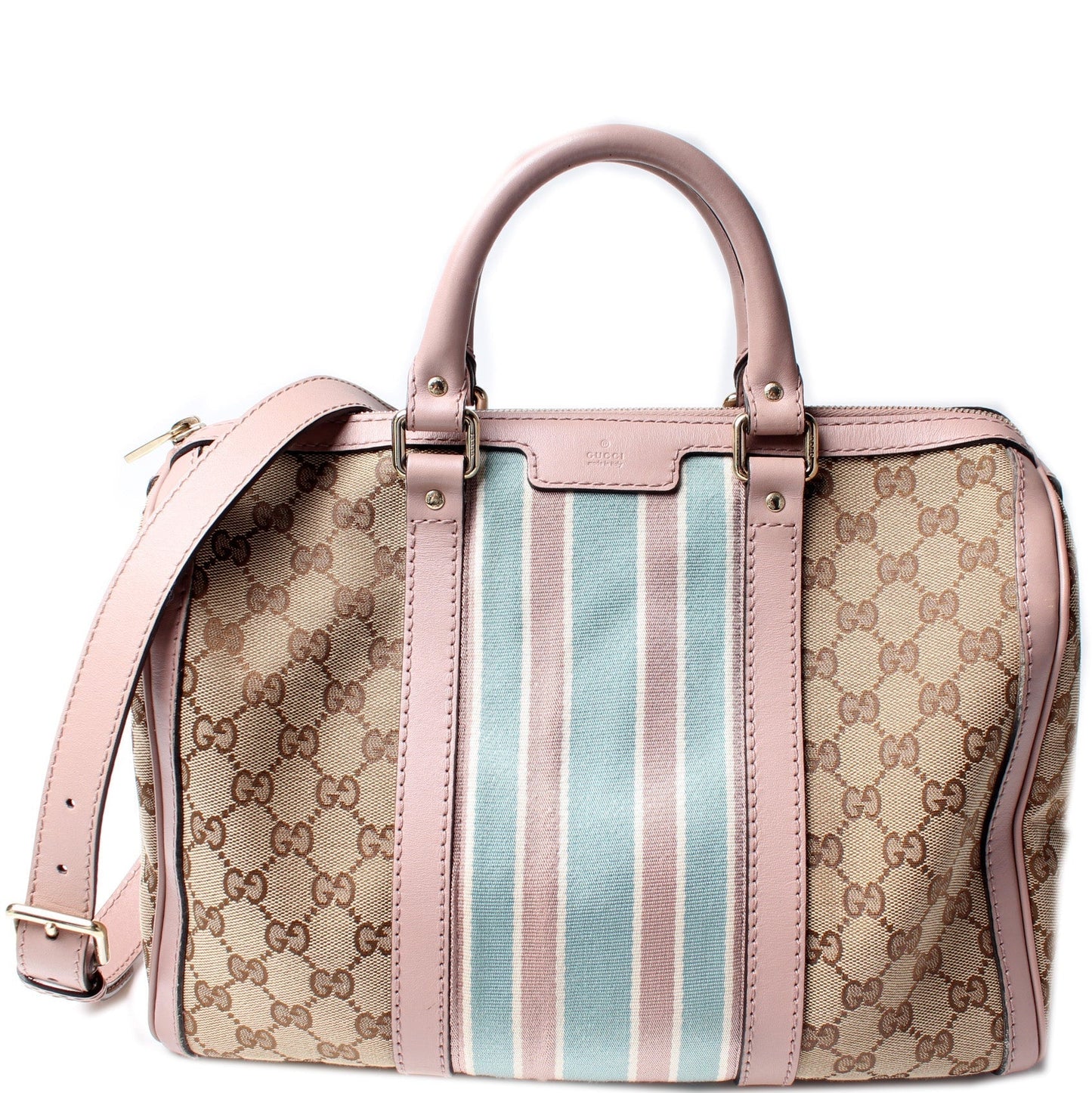 Gucci Boston Canvas Handbag
