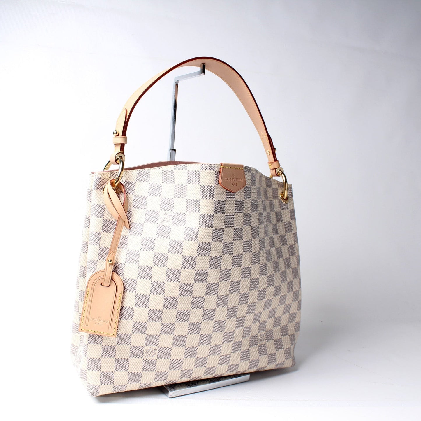 Louis Vuitton Graceful PM Azur Damier Handbag Azur 8