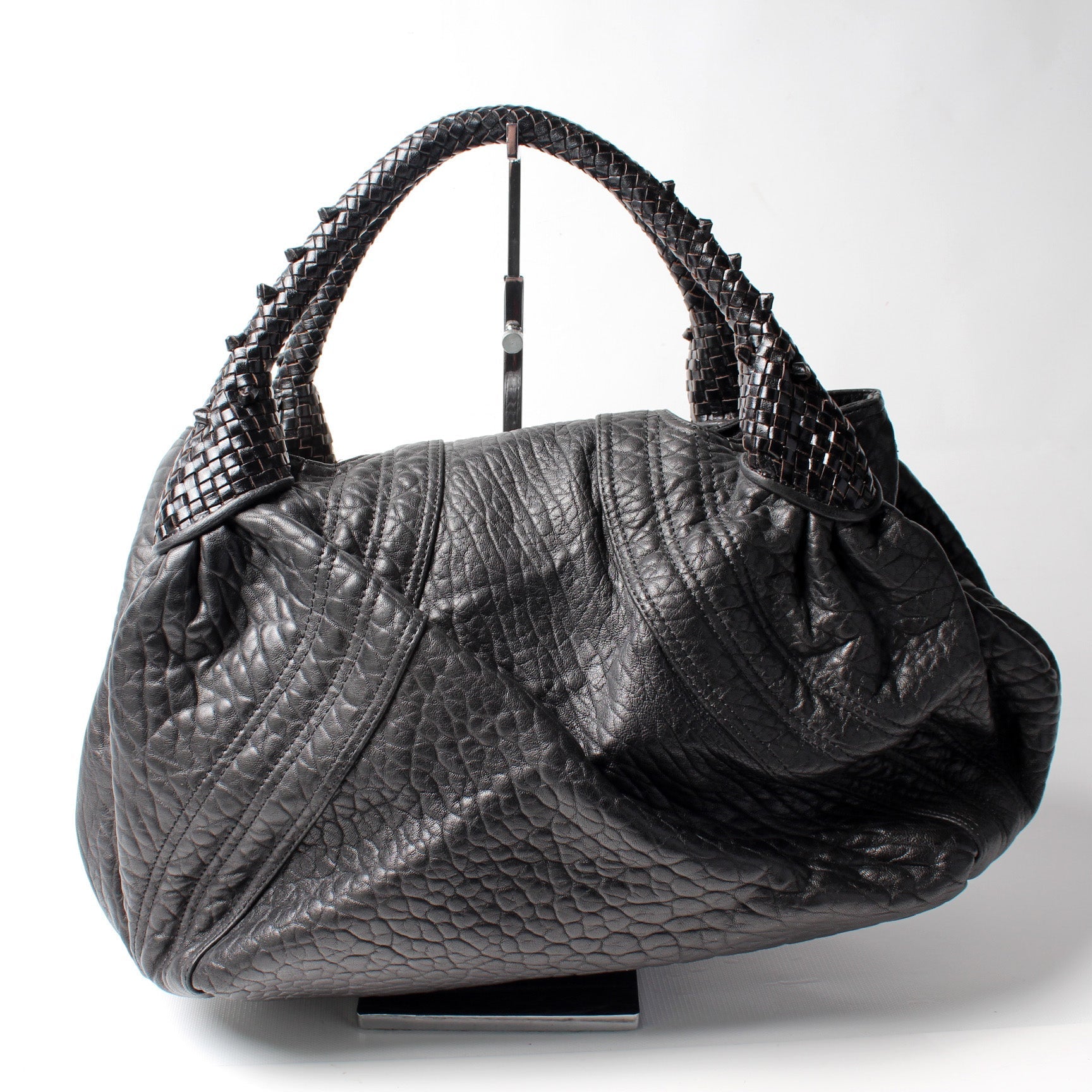 Fendi 8Br511 Spy Bag Leather Travel Bag