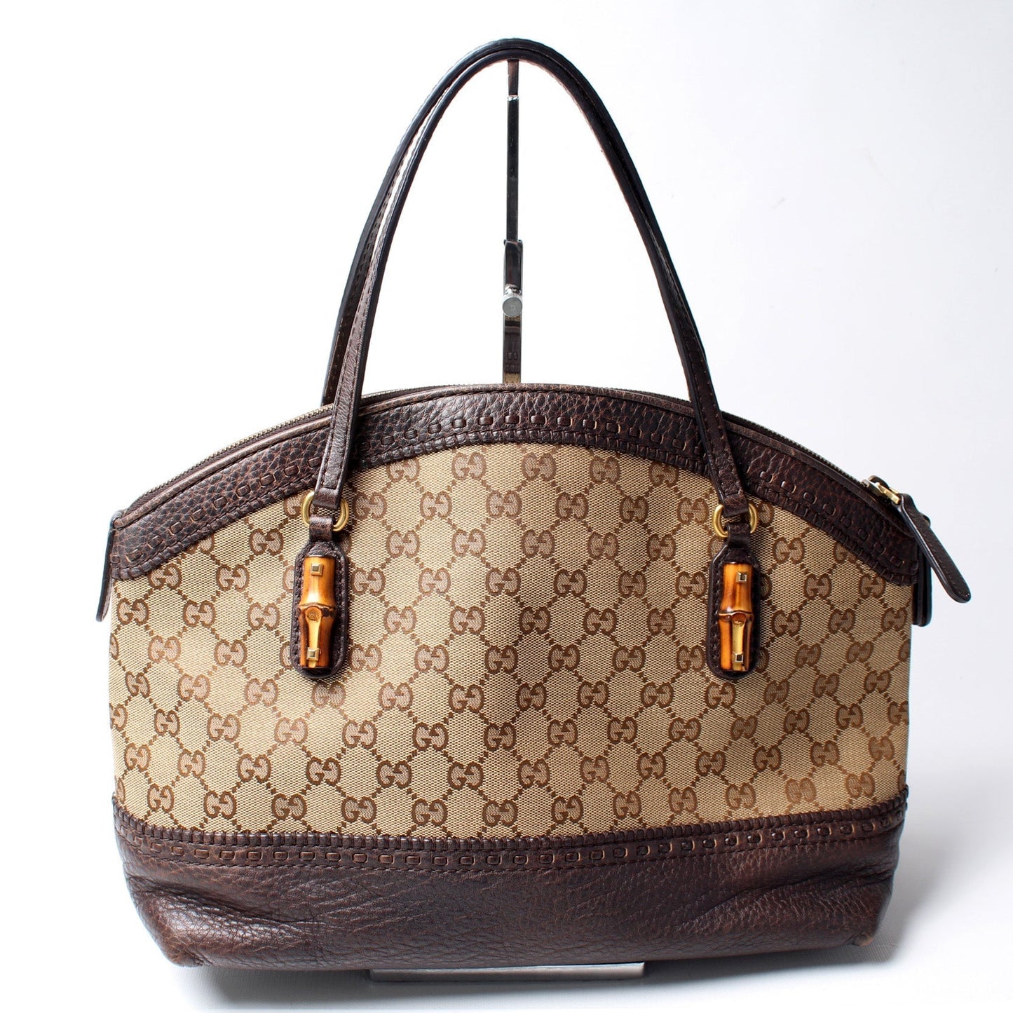 Gucci GG Bamboo Canvas Shoulder Bag