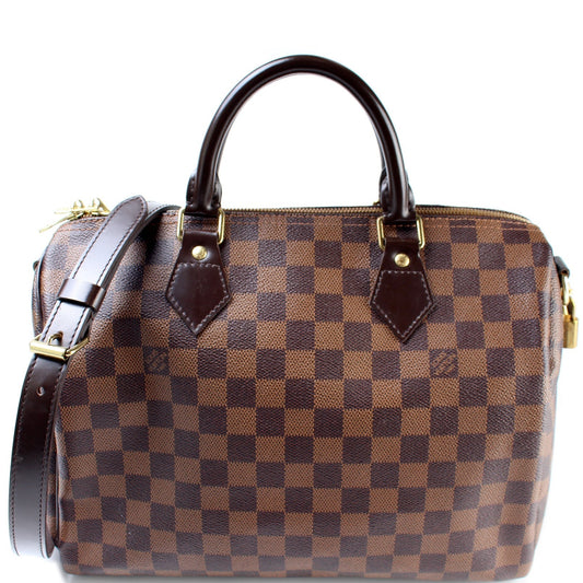 Louis Vuitton Speedy 30 Bandouliere Ebene Damier Handbag Ebene 7
