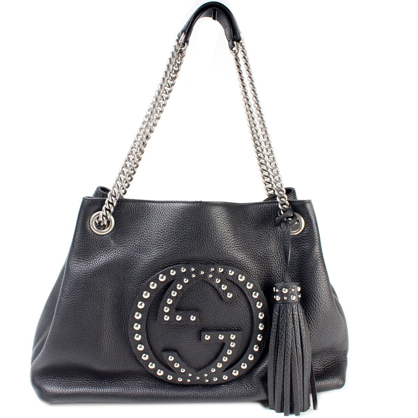 Gucci Soho Studded Leather Medium Shoulder Bag