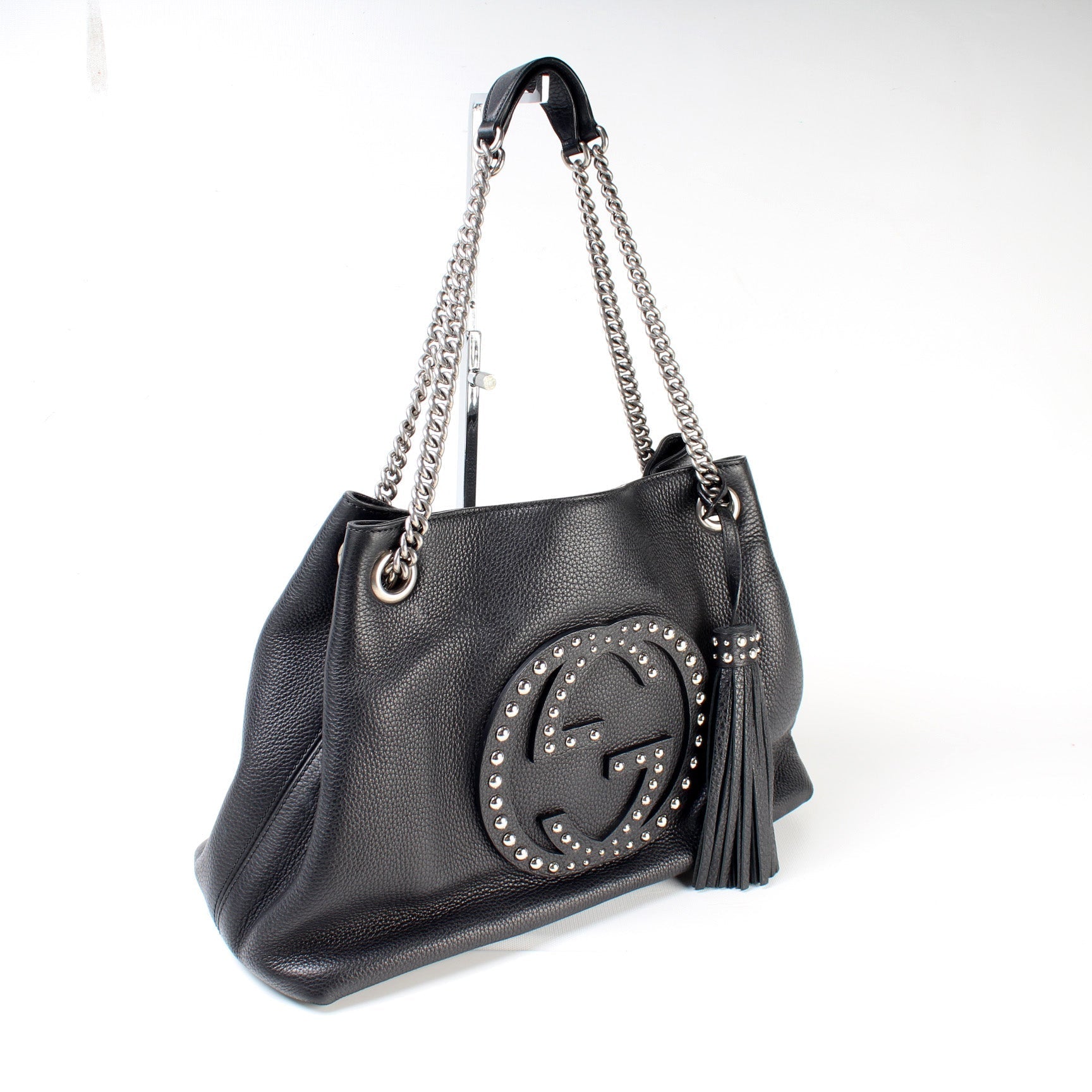 Gucci Soho Studded Leather Medium Shoulder Bag