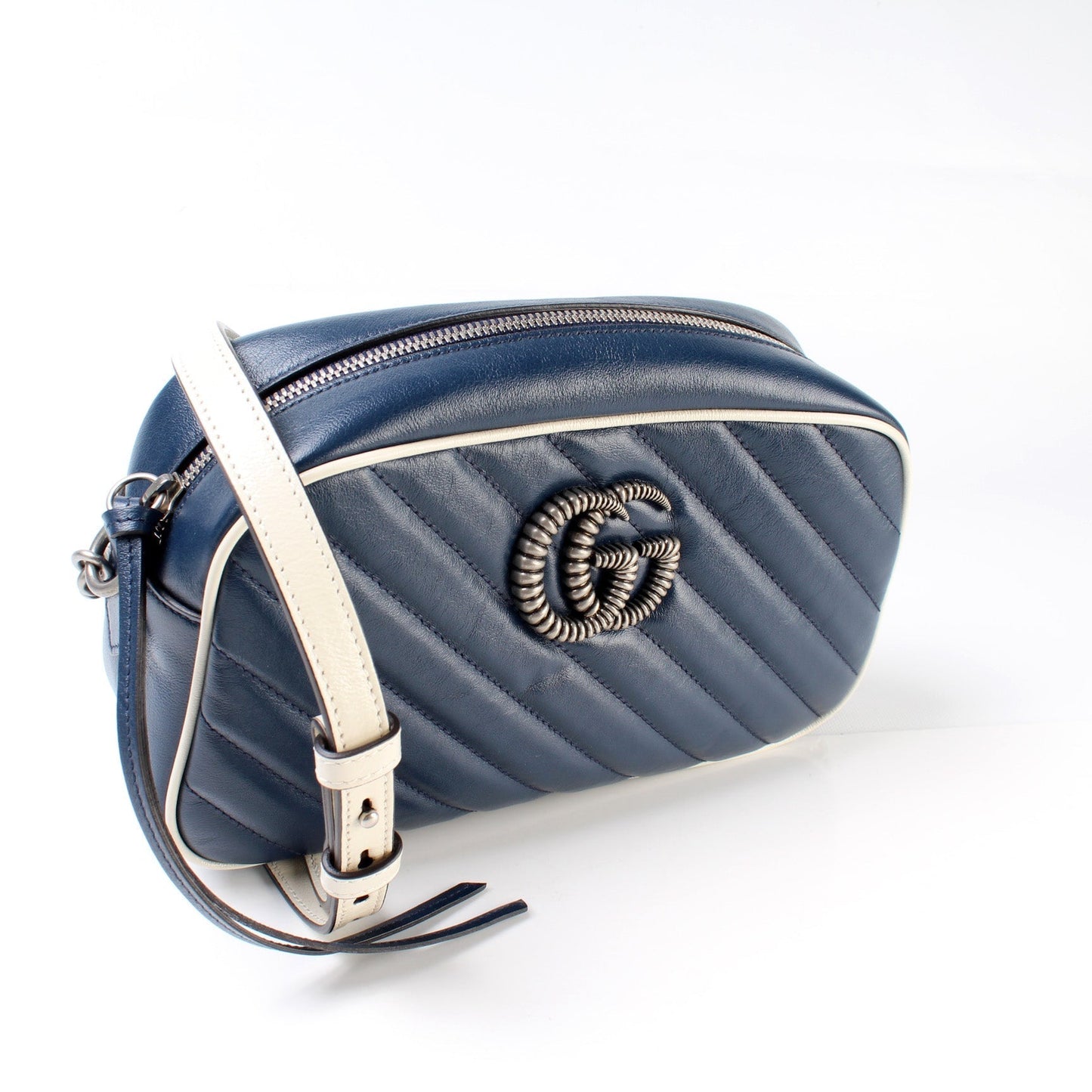 Gucci Marmont Torchon Camera Leather Small Crossbody Bag