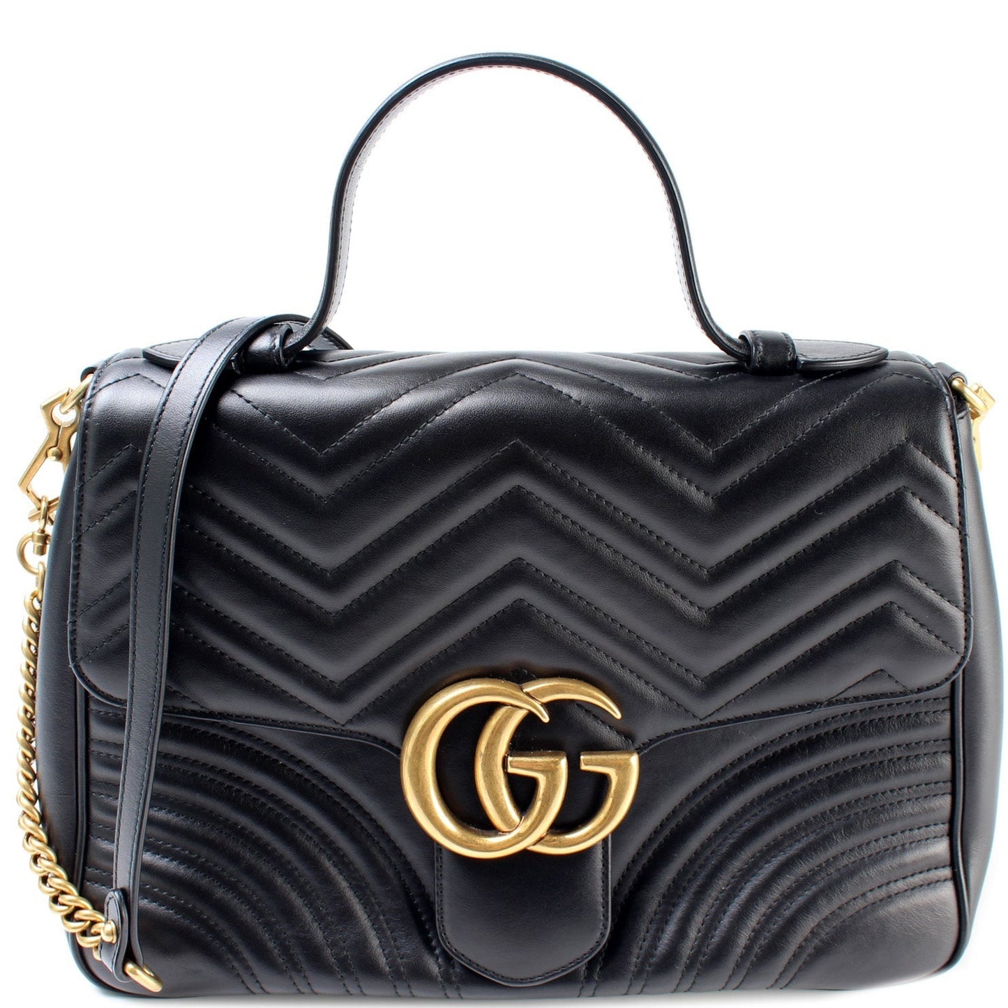 Gucci Marmont Medium Top Handle Travel Bag