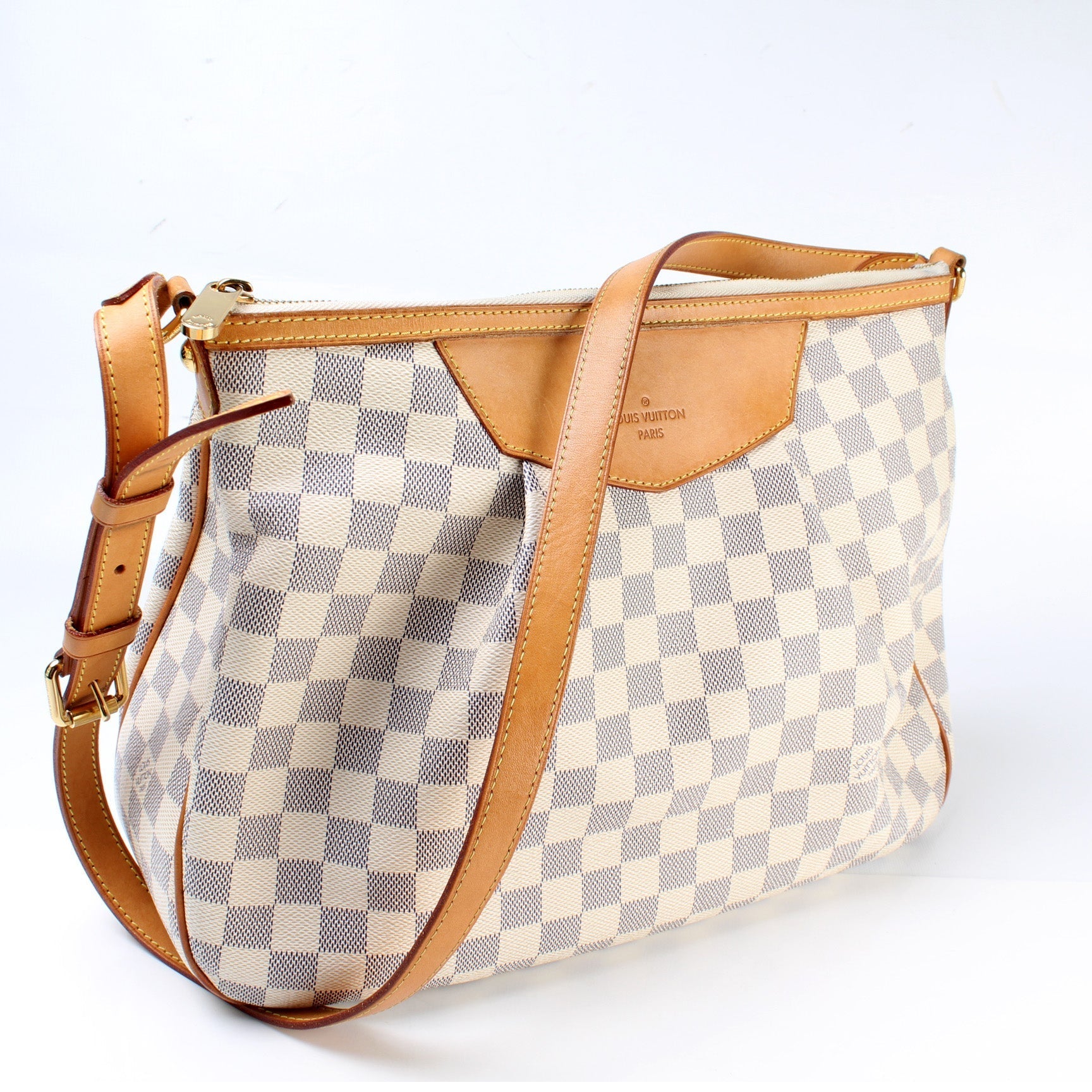 Louis Vuitton Siracusa Azur MM Damier Handbag Azur 11