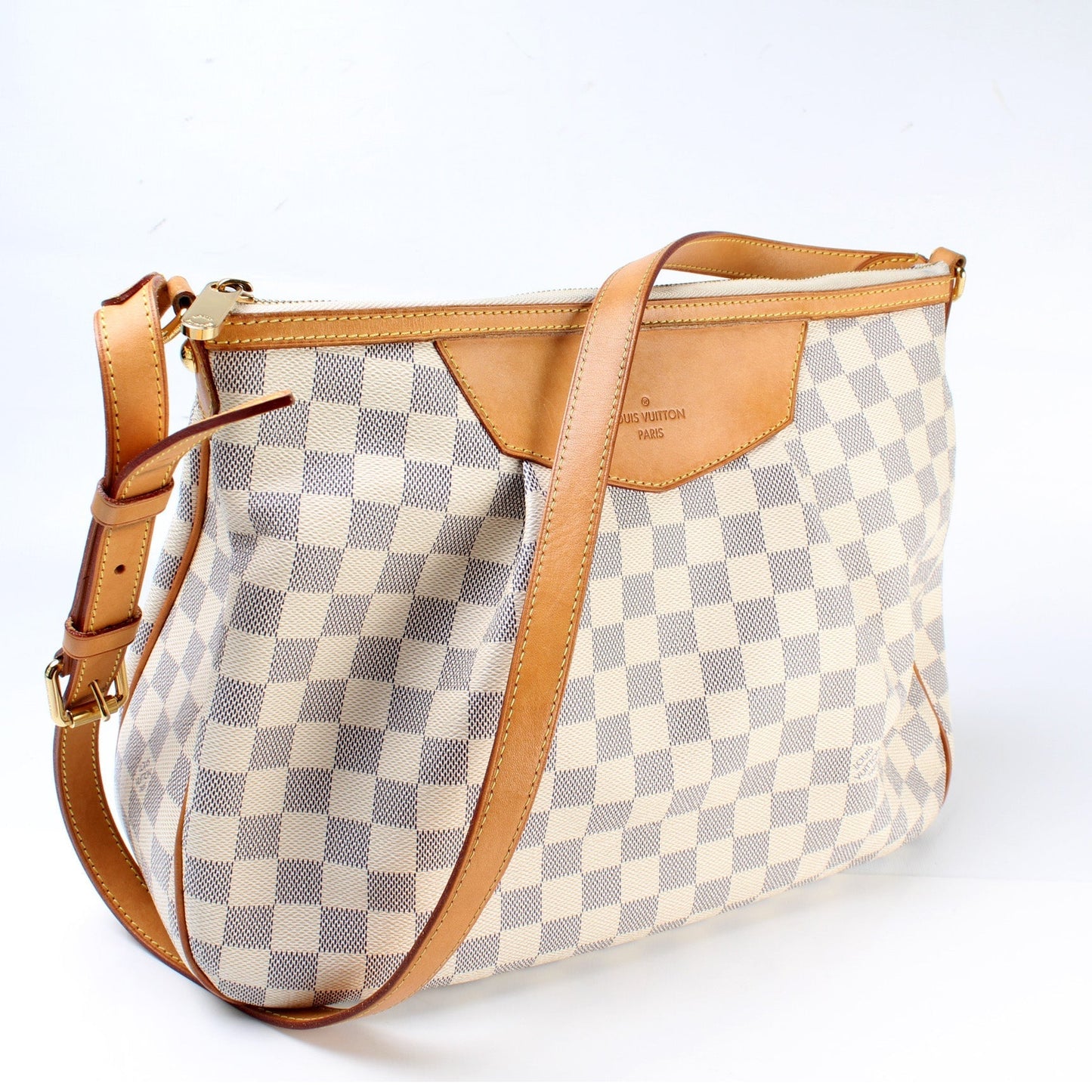 Louis Vuitton Siracusa Azur MM Damier Handbag Azur 12