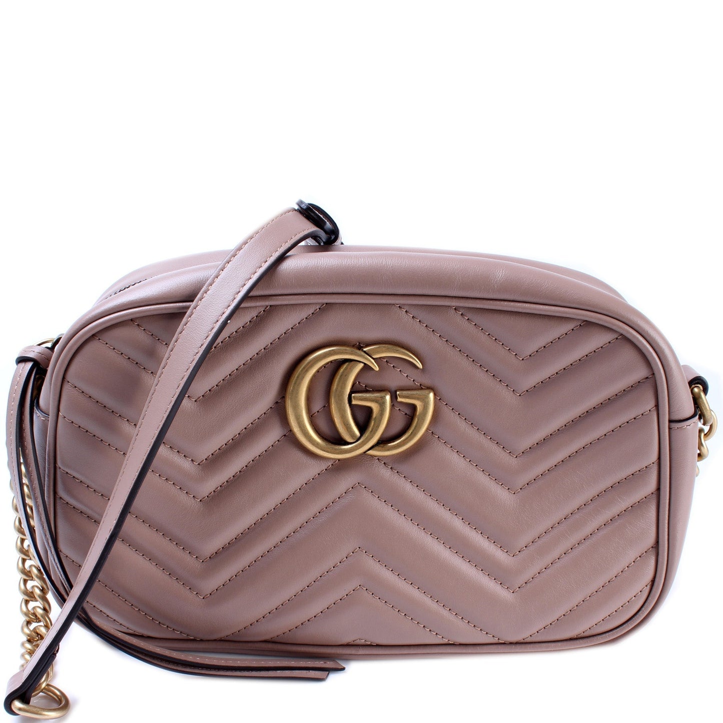 Gucci Marmont Camera Leather Small Crossbody Bag Bag 14