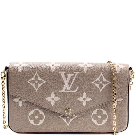 Louis Vuitton Pochette Felicie Giant Monogram Empreinte Clutch Bag