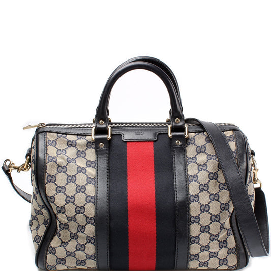 Gucci GG Boston Canvas Travel Bag Boston Bag