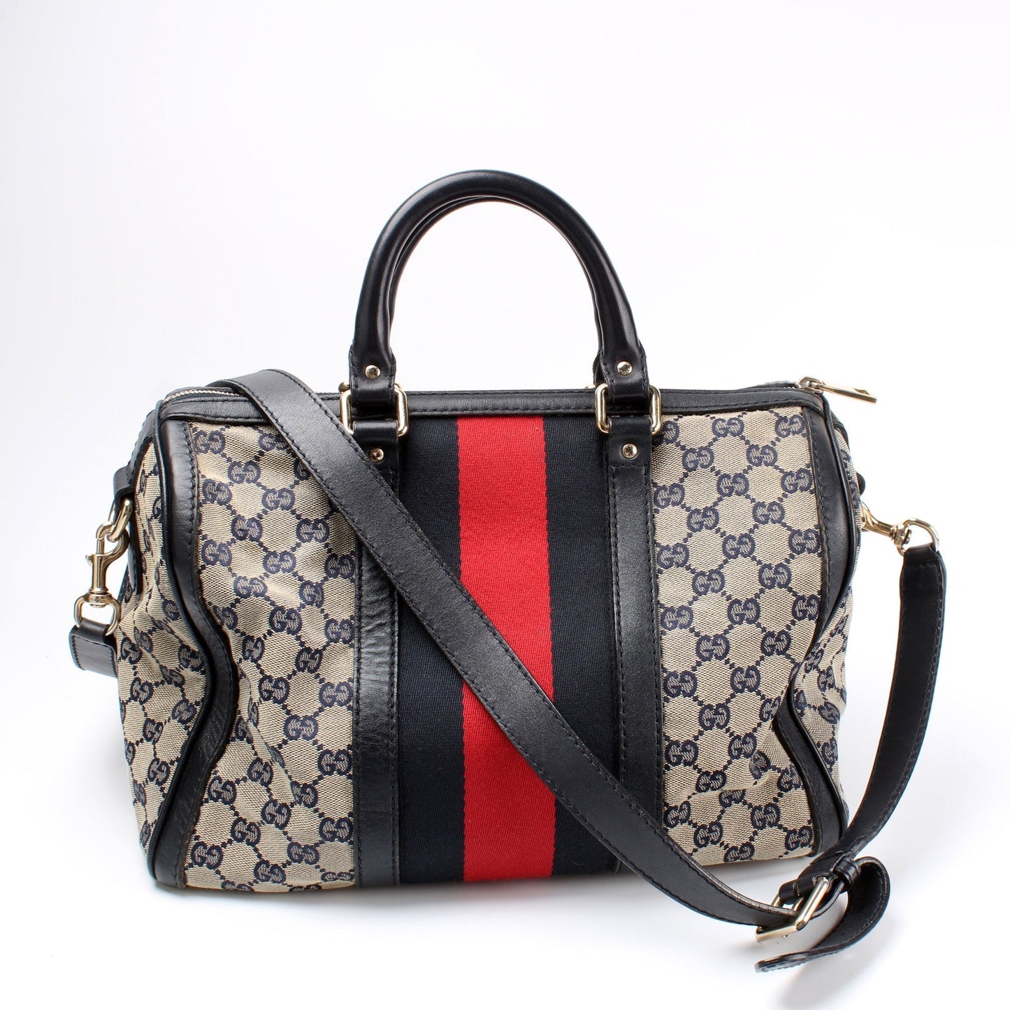 Gucci GG Boston Canvas Travel Bag Boston Bag