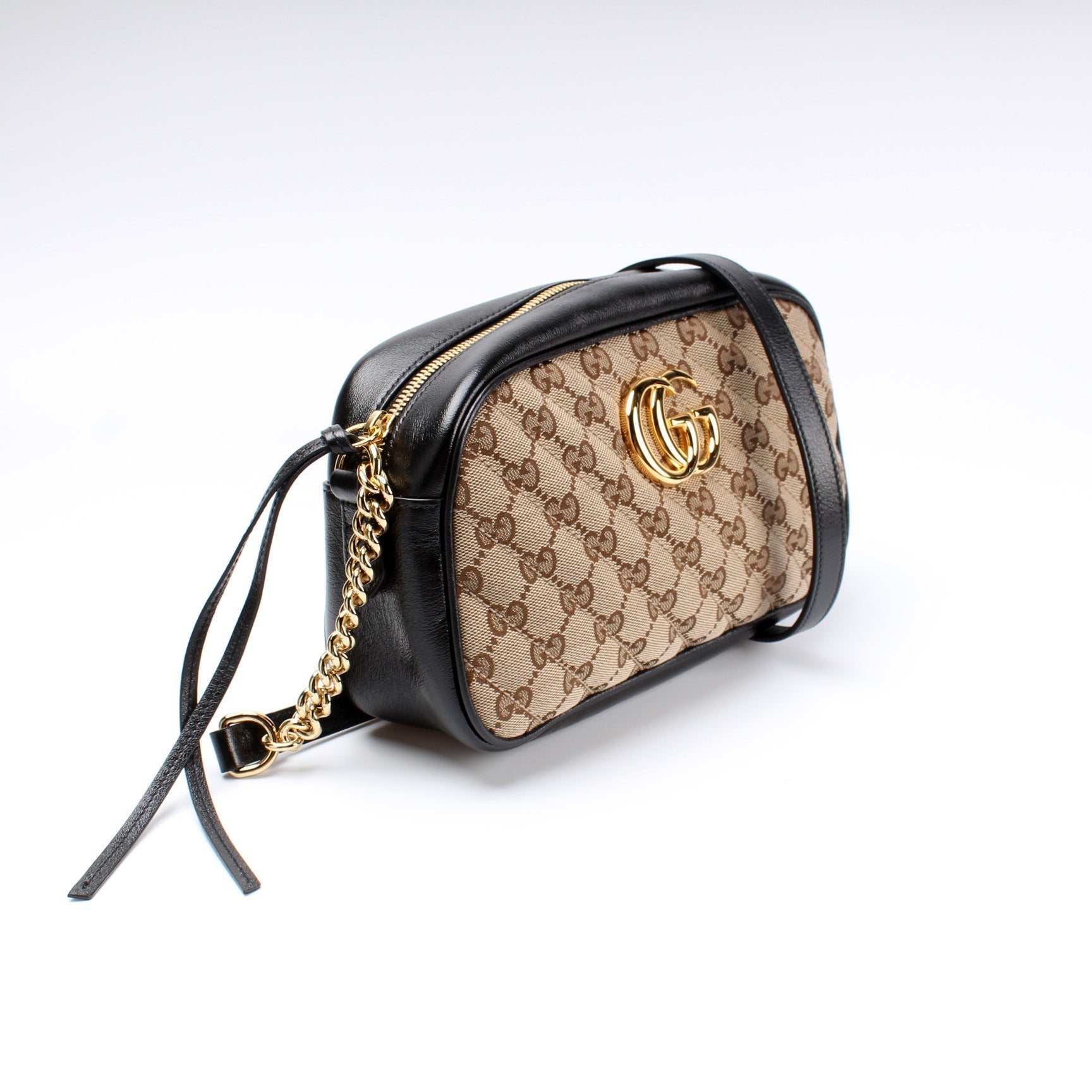 Gucci Marmont Camera Canvas Small Crossbody Bag