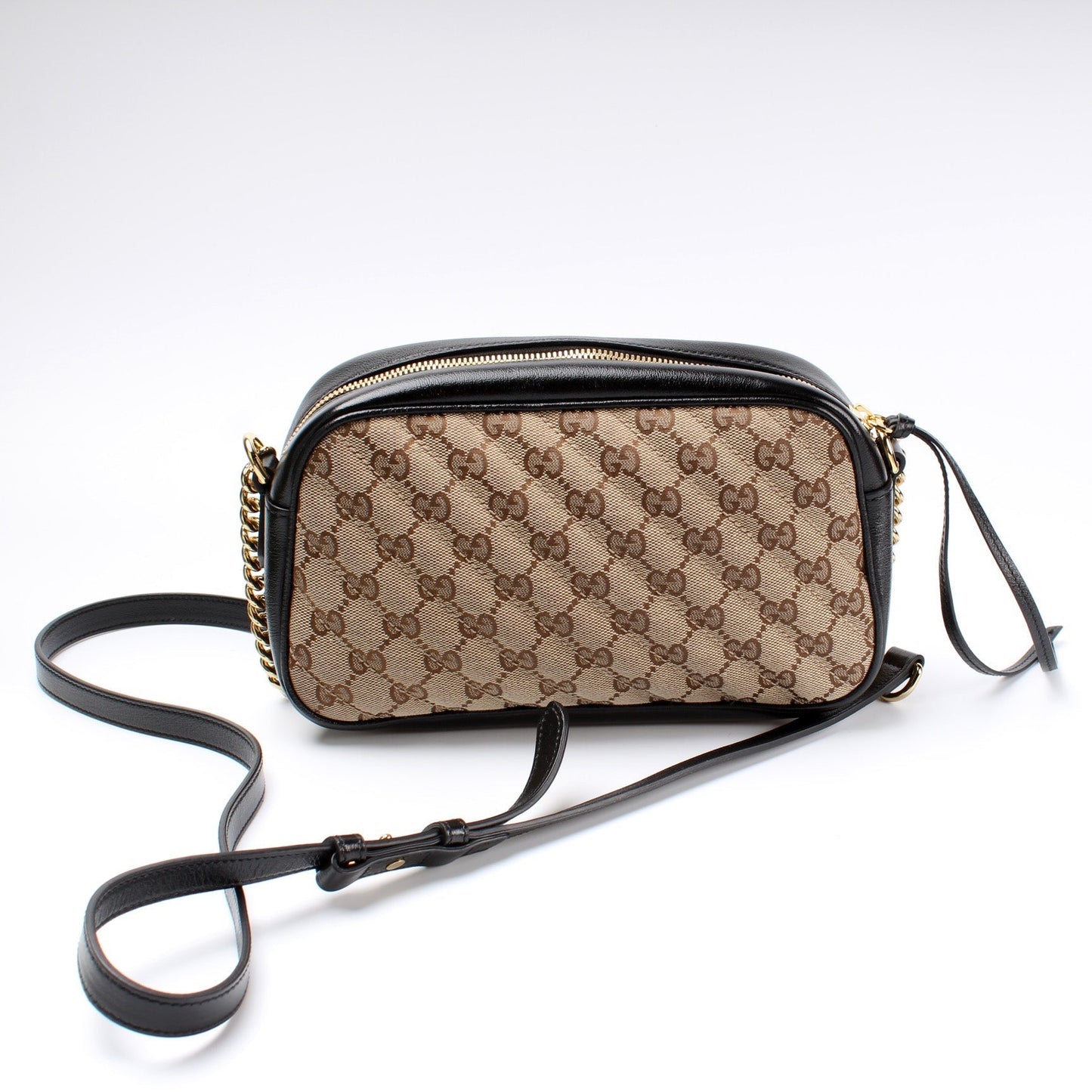 Gucci Marmont Camera Canvas Small Crossbody Bag