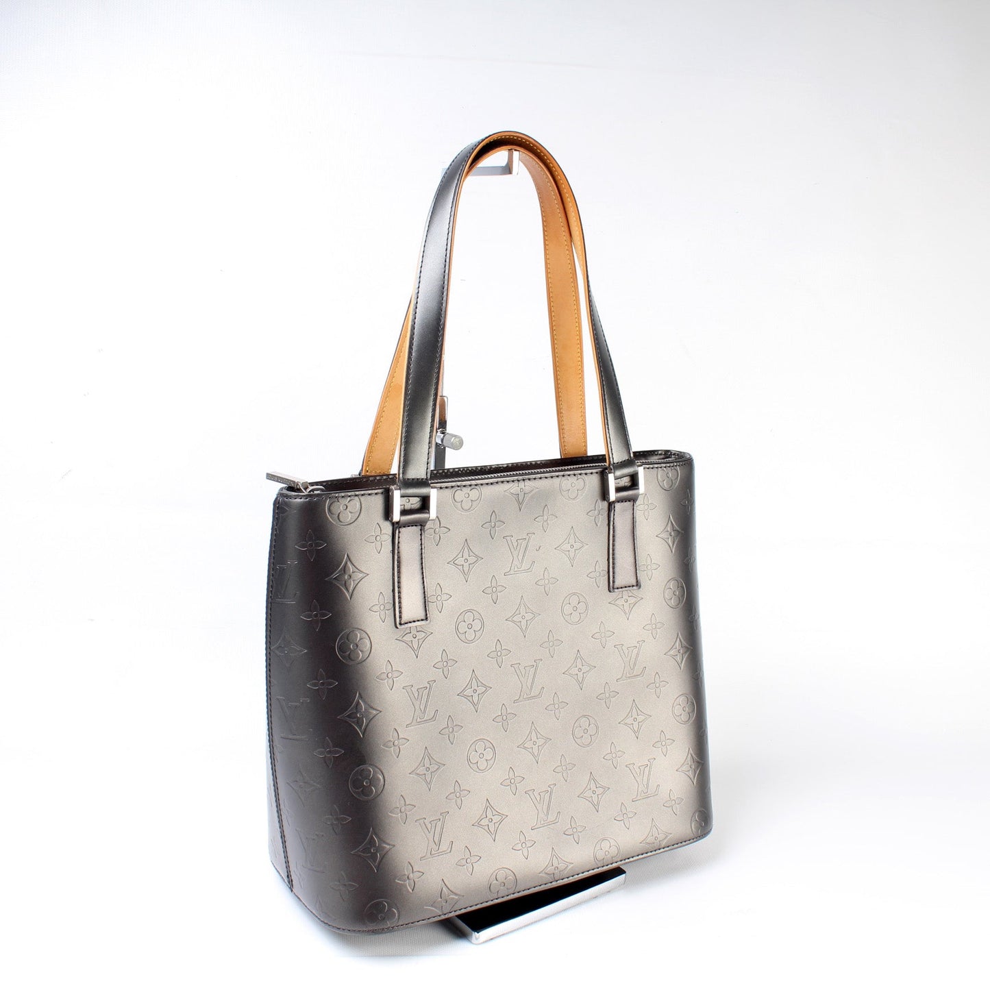 Louis Vuitton Stockton Mat Monogram Leather Handbag Leather 5
