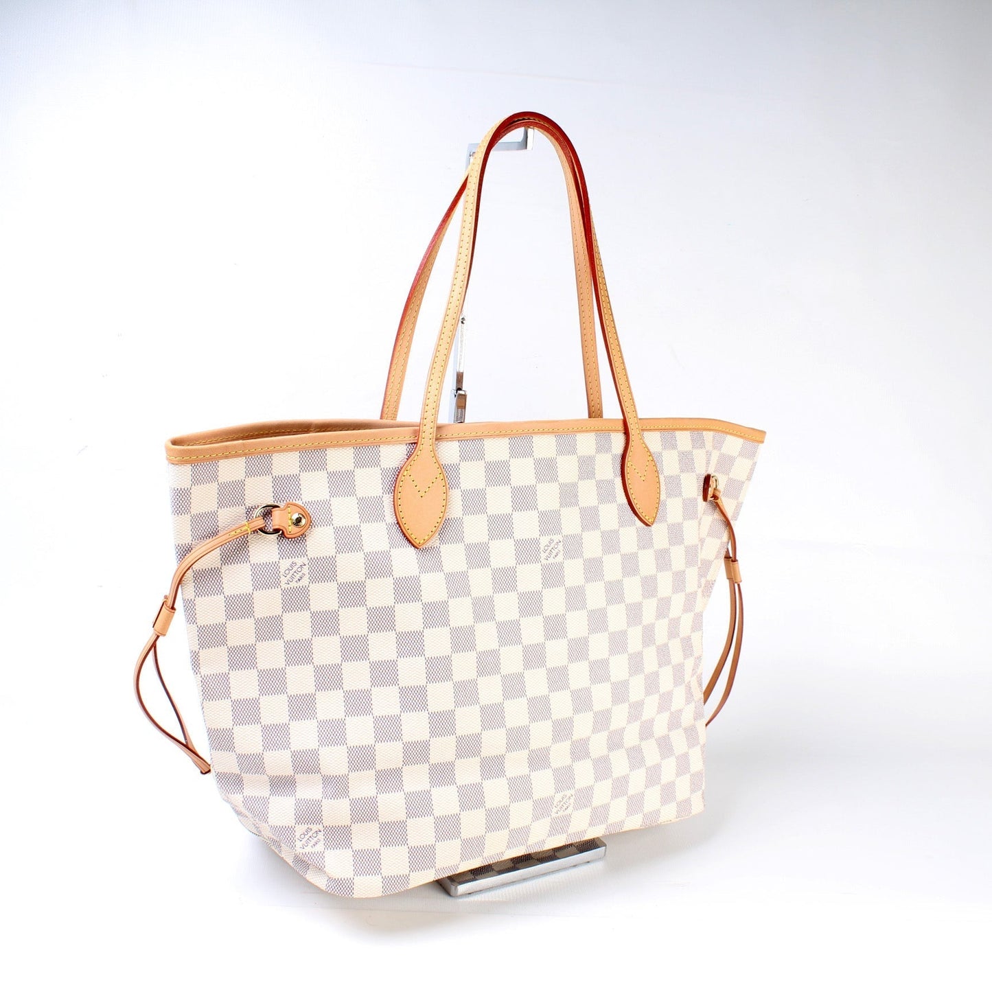 Louis Vuitton Neverfull MM Azur Damier Tote Bag Azur 26