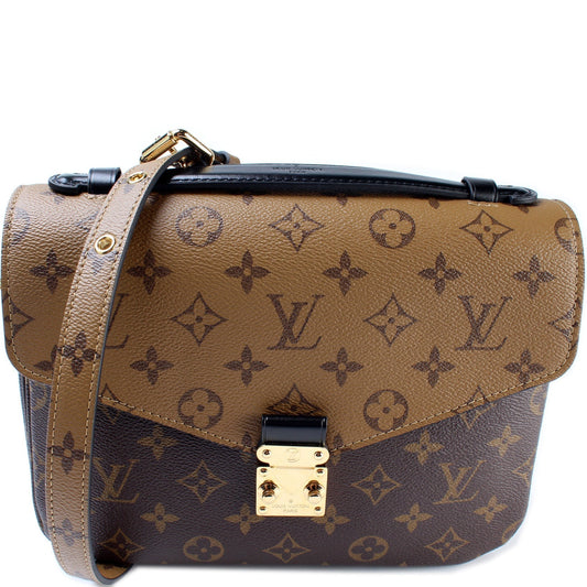 Louis Vuitton Pochette Metis Reverse Monogram Clutch Bag Monogram 9