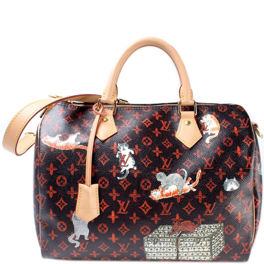 Louis Vuitton Speedy 30 Catogram Bandouliere Handbag
