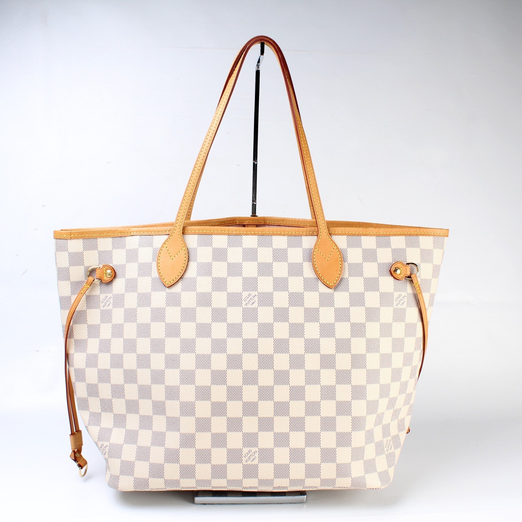 Louis Vuitton Neverfull MM Azur Damier Tote Bag Azur 1
