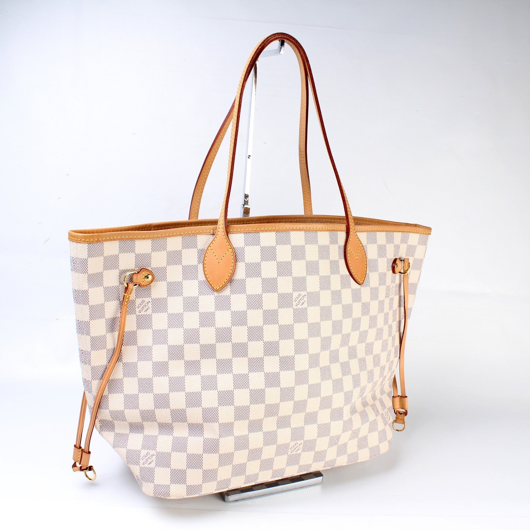 Louis Vuitton Neverfull MM Azur Damier Tote Bag Azur 74
